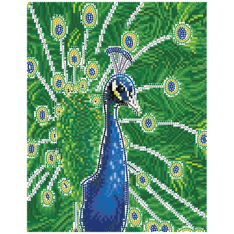 DIAMOND DOTZ DDK6-029 Green Eyed Beauty Cadre 28,9 x 36,7 cm Diamond Painting Peinture avec Diamants étincelants pour Enfants et Adultes