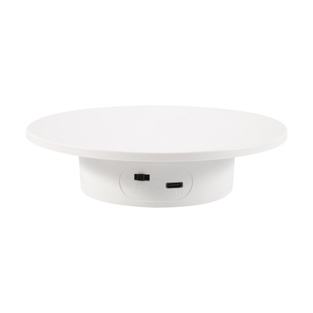 Soporte de Exhibición Giratorio Motorizado, Base Giratoria Eléctrica 360 Lazy Susan, Carga 11 Libras, para Fotografía