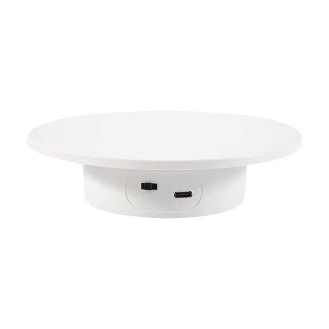 Soporte de Exhibición Giratorio Motorizado, Base Giratoria Eléctrica 360 Lazy Susan, Carga 11 Libras, para Fotografía