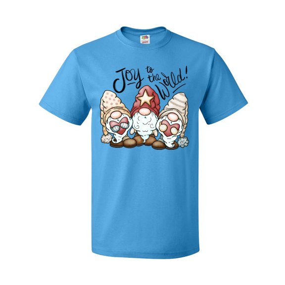 Inktastic Joy to the World Christmas Gnomes T-Shirt