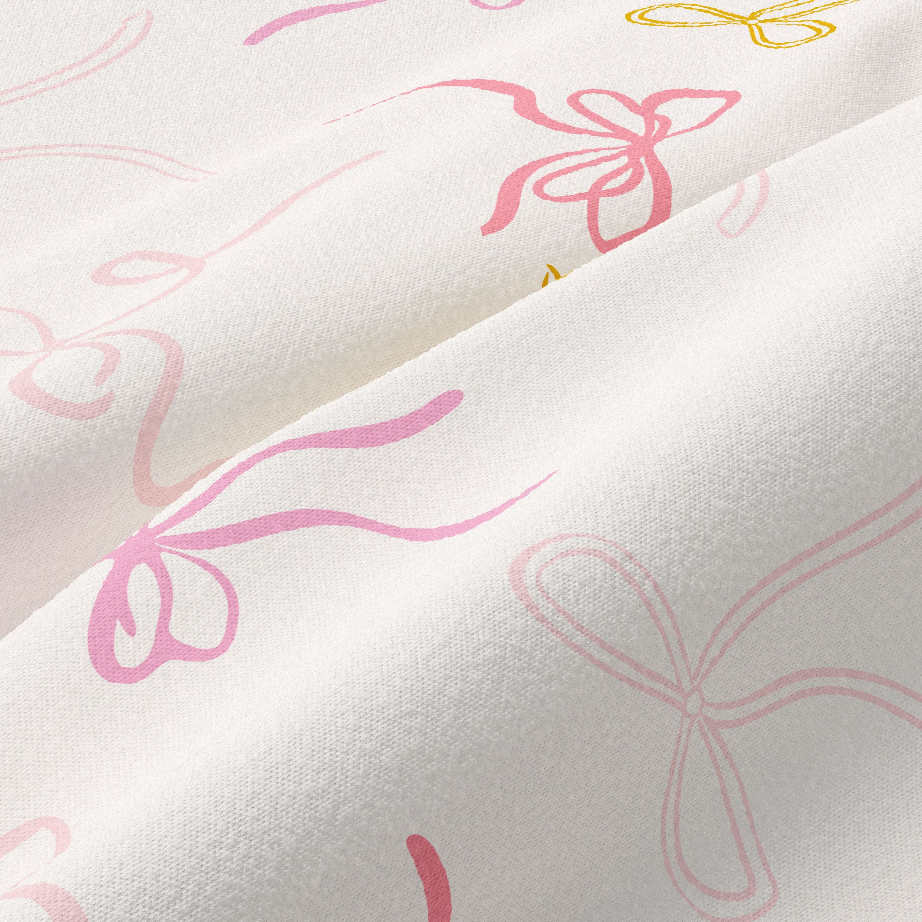 Mainstays Kids Bows Reversible Comforter Set with Sheets, Twin, 5 Pieces