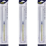 Magnifying Ruler 12"-Clear, Multipack Of 3-