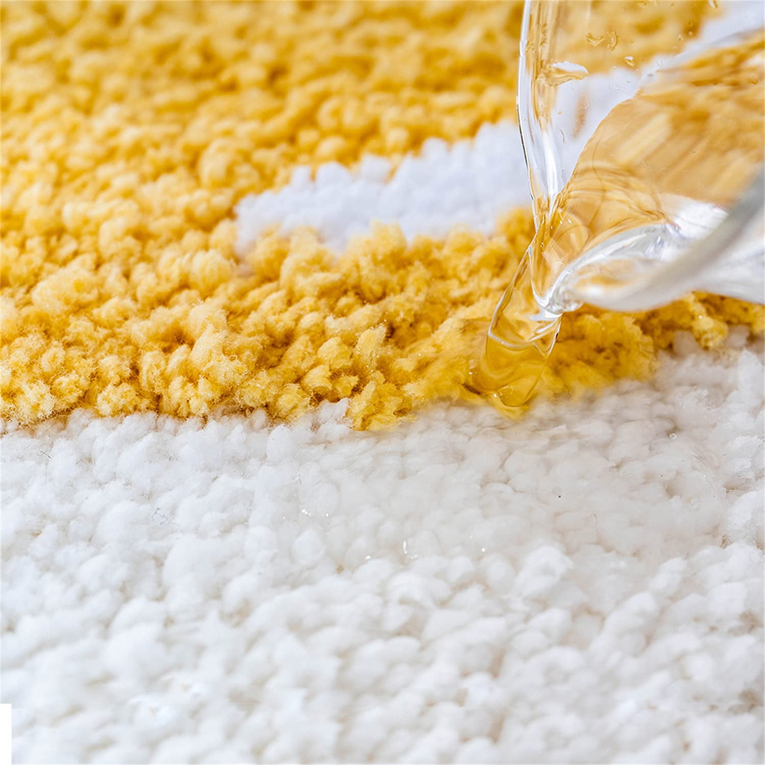 A+ Bath Mat Cute Rug Non Slip for Bathroom, Absorbent, Extra Soft, Adorable Design, 18" x 26", Poached Eggs