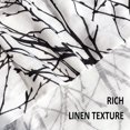 thumbnail image 6 of Decoultimatex White Semi Sheer Curtains Black and Grey Branches Printing on Linen Textured White Window Treatment Panels for Living Room Bedroom Drapes, 50"x96"x2, 6 of 6