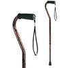 Carex Offset Adjustable Designer Walking Cane for All Occasions, Bronze, 250 lb Weight Capacity
