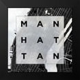 thumbnail image 2 of SD Graphics Studio 12x12 Black Modern Framed Museum Art Print Titled - Manhattan Square BW, 2 of 5