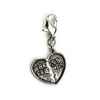 Cousin Metal Best Friend Forever Heart Charm, 1 Each