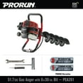 thumbnail image 2 of PRORUN 51.7cc One Person Gas-Powered 2-Cycle Auger with 6 x 30-in. Bit, 2 of 9