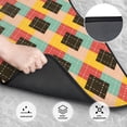 thumbnail image 3 of XMXT Waterproof Floor Mats for Cars, Vintage Prismatic Prints Non-Slip Universal Fit Auto Carpet Car Decor Mat for Women Men, Set of 4, 3 of 6