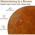 thumbnail image 3 of Wood Round Side Table: 15 '' Modern C Shaped End Table Nightstand with Natural Solid Wood, Small Bedside Table for Living Room, Bedroom, Farmhouse, Small Spaces (Medium), 3 of 13