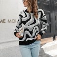 thumbnail image 2 of IROINNID Reduced Womens Sweater Round Neckline Pullover Sweater Tie-Dye Casual Mid-Length Long Sleeve Autumn and Winter and Knitted Sweater Top, 2 of 5