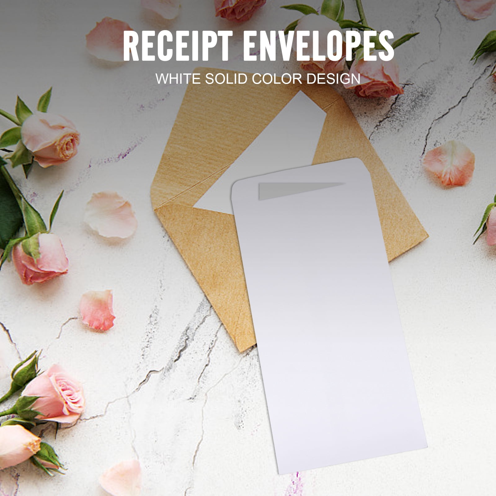 White Paper Bags 100 Pcs Biodegradable Money Storage Business Letter Envelopes Mail Sack Stationery Office