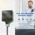 thumbnail image 4 of PC Socket IP66 Waterproof Dustproof Wall German Standard 220-250V 16A 100MB 50mH Male Female Socket Current Plug Plug Waterproof Sealing, 4 of 5