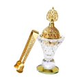 thumbnail image 2 of Quemador de incienso,Juego de quemador de incienso de vidrio con soporte y clip,Incensario portátil decorativo adorno de escritorio,Colección de porta incienso árabes, 2 of 8