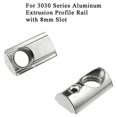 thumbnail image 3 of 50Pcs M8 T Slot Nuts Roll-in Spring Ball Loaded Elastic Nuts for 3030 Series Aluminum Extrusion Profile Rail, 3 of 5