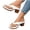 White, variant on Women's Thong Heeled Sandals Open Toe Slip On Block Heel Flip Flops Comfortable Non-slip Summer Shoes Beach Vacation