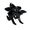 Black, variant on Parcelona French Clove Flower 4 Teeth Tortoise Shell Pony Holder Hair Claw (TortoiseShell)