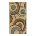 thumbnail image 2 of Unique Loom Outdoor Modern Collection Area Rug - Babbling (2' 7" x 5' 3" Runner Beige/Blue), 2 of 7