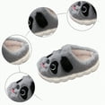 thumbnail image 5 of HCNTES Toddler Boys Girls Slippers Kids Cute Soft Home Slippers Children's Fall Winter Warm Indoor Shoes(Grey,1.5), 5 of 8