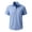 Light Blue, variant on Kaemgyyd Mens Hawaiian Shirts Breathable Short Sleeve Button Down Shirts Summer Vacation Beach Shirts with Pocket