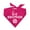 Hot Pink, variant on Big Brother Heart Paw Triangle Dog Bandana