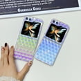 thumbnail image 6 of for Samsung Galaxy Z Flip 5 5G Case for Women, Cute 3D Holographic Laser Gradient Glitter Bling Sparkly Shiny Hard PC Shockproof Clear Slim Girls Protective Case for Galaxy Z Flip 5 5G, Blue, 6 of 7