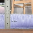 thumbnail image 6 of Junovo Luxury Fluffy Area Rugs Areary Rug for Bedroom Shaggy Rugs Area Carpet for Living Room Bedroom Room,2'x3',Lavender, 6 of 7