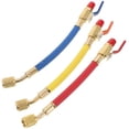 thumbnail image 1 of Generic 3pcs HVAC Ball Valve Refrigeration Charging Hose Set 1/4 SAE, 1 of 6