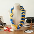 thumbnail image 6 of Kicpot Graduation Leis Class of 2026 Grad Ribbon Leis Double Braided Necklace Hawaiian Flower Garland with Metal Graduation Cap Hanging Keepsake Ornament for Him Her Graduation Party Decorations, 6 of 11