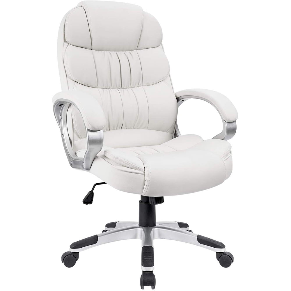 High Back Executive Office Chair Leather Ergonomic Work Desk Swivel Padded Seat 745528865426 