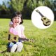 thumbnail image 2 of Instrumento musical pequeño para niños, imitación de ukelele, mini guitarra de juguete con cuatro cuerdas (39 cm, beige), 2 of 8