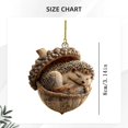 thumbnail image 3 of CoreLiving Acorn Christmas Ornaments with Forest Animals, Handmade Style Cozy Holiday Tree Hanging Decor for Woodland Themed Home Christmas Decorations, 3 of 6
