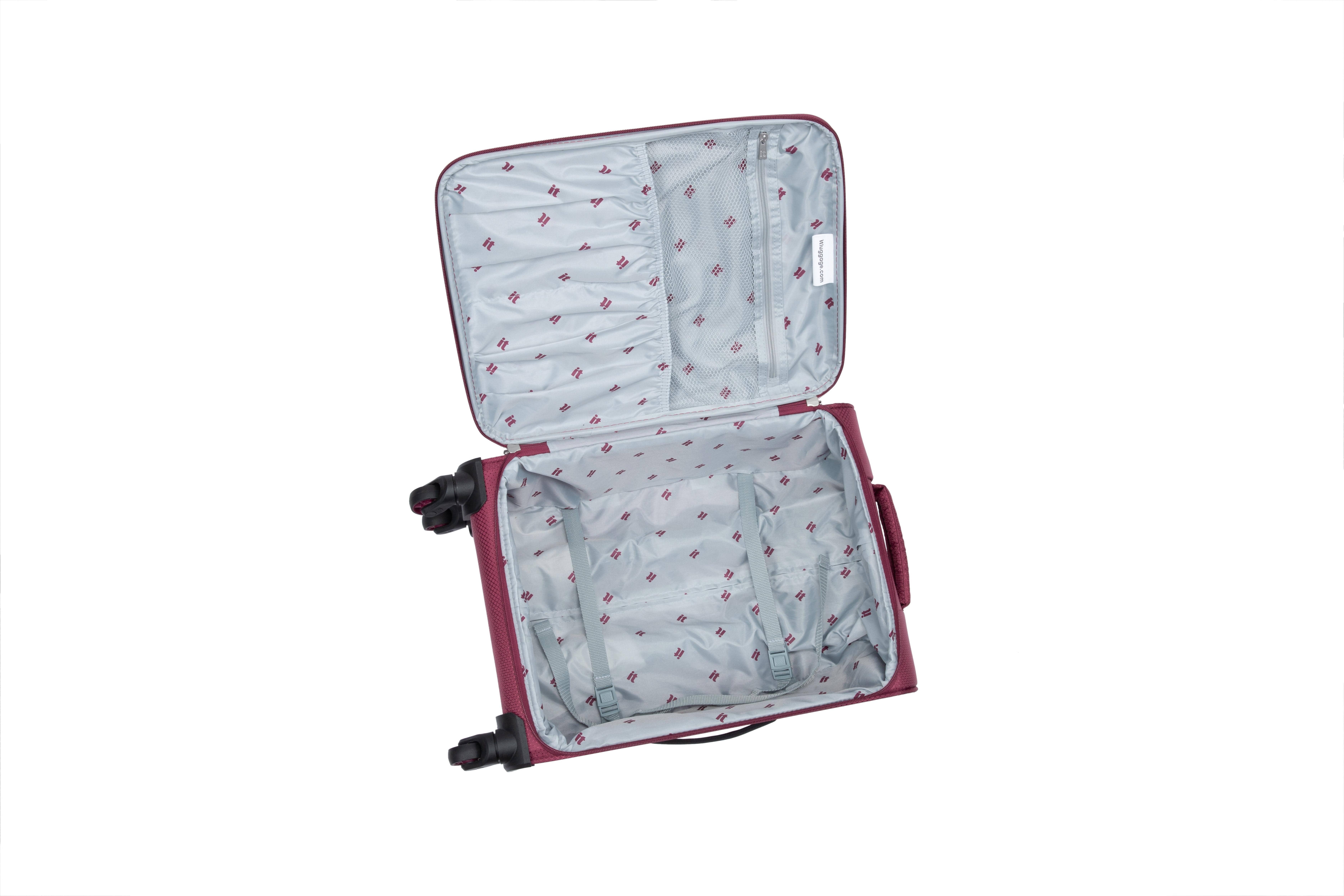 it luggage Striving 22" Softside Carry-On 8 Wheel Spinner, Tibetan Red