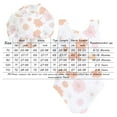 thumbnail image 3 of Gerichy Toddler Girl Swimsuit,Girls Bathing Suit Baby Toddler Girl Rash Guard Swimsuit 0 3 6 12 18 24 Months Long Sleeve Floral/Ice Cream Print Bathing Suit Swimwear with Sun Hat, 3 of 9
