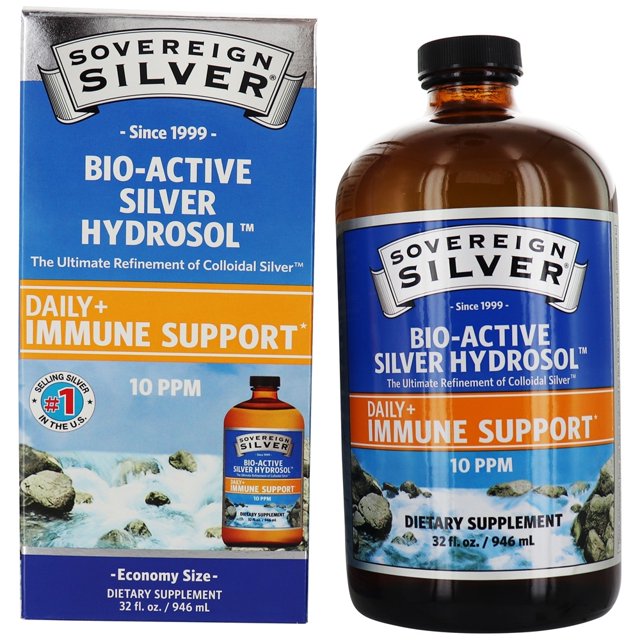 Sovereign Silver - Bio-Active Silver Hydrosol 10 Ppm - 32 fl. oz.