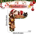 thumbnail image 3 of Christmas 2D Flat Santa Door Hanger, Playful Look That Brings Smiles to Family and Friends, Fits Nicely Into Festive Table Settings and Photo Backdrops and More for Years to Come, 3 of 5