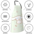 thumbnail image 3 of Cinnamoroll Adjustable Bib Aprons, Waterdrop Resistant Apron with 2 Pockets for Kitchen Cooking Restaurant BBQ Painting Crafting, 3 of 7