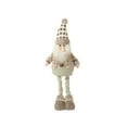 thumbnail image 2 of zhmrfg Gray Snowflake Santa Claus Stretch Plush Doll Set Snowman Reindeer Knitted Toy Holiday Christmas Winter Decoration Kids Bedroom Tabletop Gift Festive Seasonal Ornament, 2 of 5