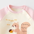 thumbnail image 5 of mgoYE Unisex Baby Girls Boys Infant Toddler Long Sleeve T-Shirts,Graphic Cartoon Cute Animals Print Comfort Crewneck Tee(Beige,12-18 Months), 5 of 6