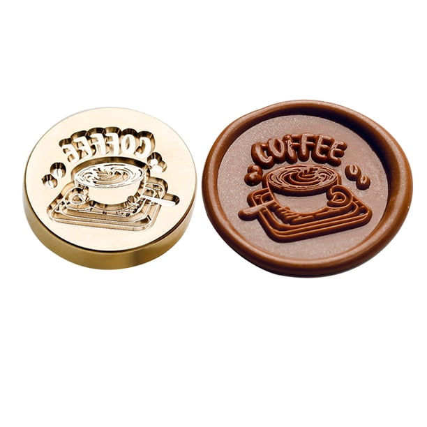 Bsvklp Cabeza Cera Esmaltada Con Cabeza Cobre para Té La Tarde para Álbum Recortes Regalo (flor Café)