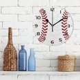 thumbnail image 3 of SKYSONIC Sport Baseball Print Wall Clock 10 Inch Silent Non Ticking Round Clock Oil Painting Clock Easy to Read Clock for Living Room Bedroom Bathroom Home Decor, 3 of 7