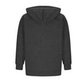 thumbnail image 5 of Men Solid Color Pocket Hooded Drawstring Half-Zipper Top Pullover Sports Jacket Hooded Sweatshirts, 5 of 6