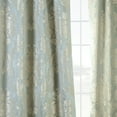 thumbnail image 5 of Magdelena Steel Blue & Silver Designer Damask Curtain (1 Panel), Magdelena Steel Blue & Silver, 50W X 108L, 5 of 6