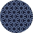 thumbnail image 1 of Ahgly Company Machine Washable Indoor Round Transitional Night Blue Area Rugs, 6' Round, 1 of 7