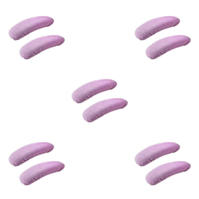 Maytalsory Chair Armrest Covers To And Decorate Made Of Polyester Fibre Easy To Install pale purple 5Set