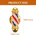 thumbnail image 2 of 2Pcs Creative Barber Shop Pole Brooch Barber Shop Light Brooch Pin Lapel Pin, 2 of 5