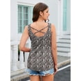 thumbnail image 7 of Zeagoo Women's Sleeveless Pleated Tank Top Square Neck Tunic Casual Summer Fashion Blouse Daily Wear, 7 of 7