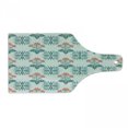 thumbnail image 1 of Seafoam Cutting Board, Ornate Floral Arrangement Blossoming Nature Abstract Spring Motifs, Tempered Glass Cutting and Serving Board, Wine Bottle Shape, Seafoam Teal Dark Coral, by Ambesonne, 1 of 1
