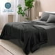 thumbnail image 4 of Bare Home Manta de Cama de Felpa Sherpa Mullida y Suave, Reversible, Liviana, Tamaño Twin/Twin XL, Negra con Sherpa Negra, 4 of 6