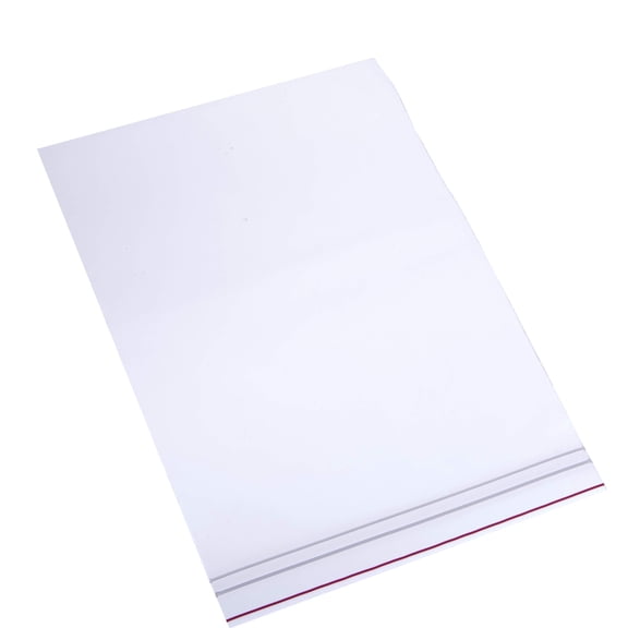 Minigrip Red Line MGRL4P0912 Polyethylene (LDPE/LLDPE Blend) Clear Reclosable Bag, 12" Length, 9" Width (Pack of 1000) CA3